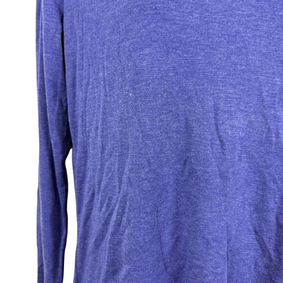 Eddie Bauer Violet V-Neck Favorites Long Sleeve Tee T Shirt Cotton Blend NWT P L - Picture 6 of 16